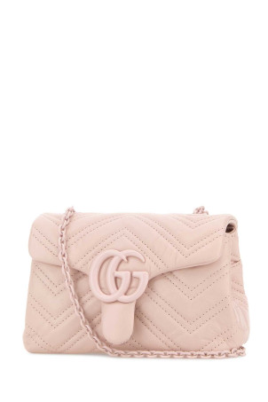 Pink nappa leather mini GG Marmont shoulder bag GUCCI (856368AAFS1)