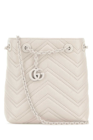 Ivory leather micro GG Marmont bucket bag GUCCI (856404AAFS1)