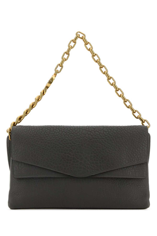 Dark grey leather large shoulder bag GUCCI (857362AAF1J)