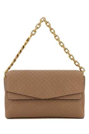 Biscuit leather medium shoulder bag GUCCI (857622AAF1I)