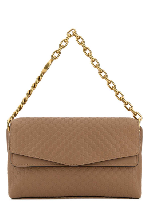 Biscuit leather medium shoulder bag GUCCI (857622AAF1I)