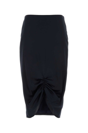 Midnight blue stretch crepe skirt VALENTINO GARAVANI (8B0RAEZ7A96)
