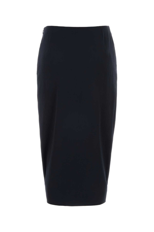 Midnight blue stretch crepe skirt VALENTINO GARAVANI (8B0RAEZ7A96)