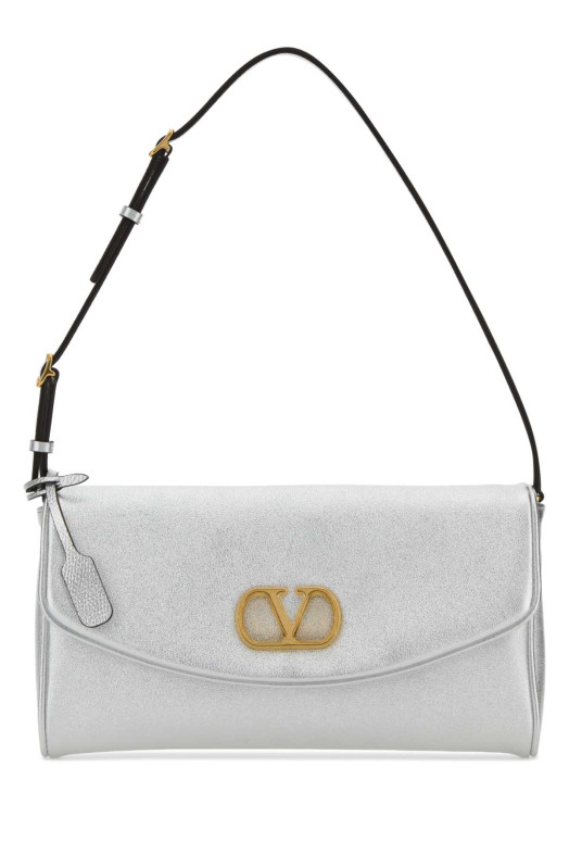 Silver nappa leather DeVain shoulder bag VALENTINO GARAVANI (8W0B0T31NVB)