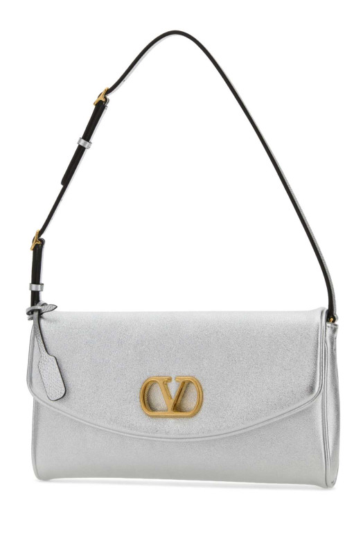 Silver nappa leather DeVain shoulder bag VALENTINO GARAVANI (8W0B0T31NVB)