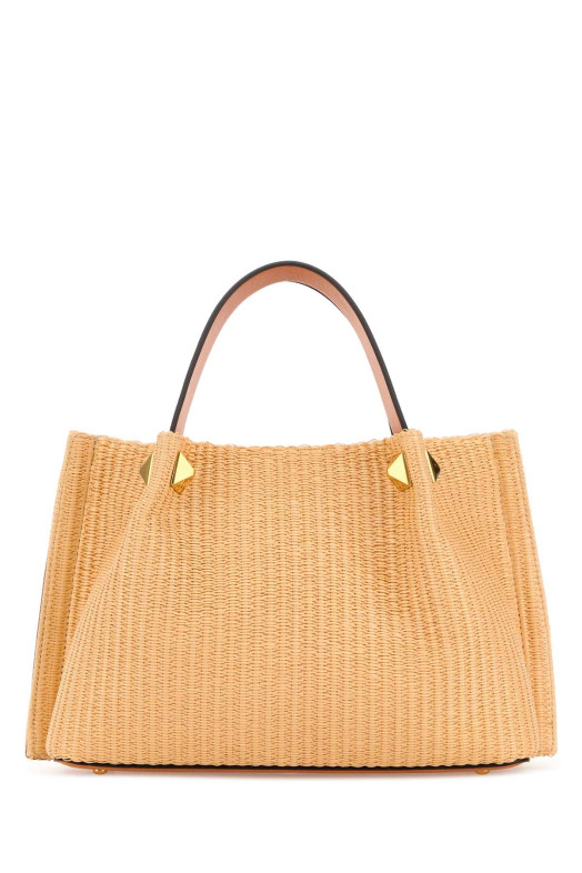 Raffia VLogo Signature bucket bag VALENTINO GARAVANI (8W2B0T02UNP)