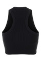 Black stretch cotton crop-top GIVENCHY (BW70G7P7BR)