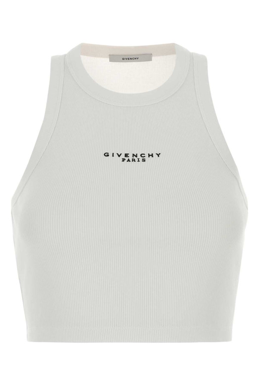 White stretch cotton crop-top White GIVENCHY (BW70G7P7BR)