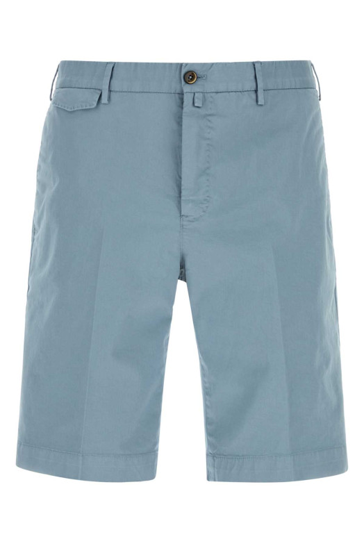 Light-blue stretch cotton bermuda shorts PT TORINO (CBBTKCZ00CL1PU42)
