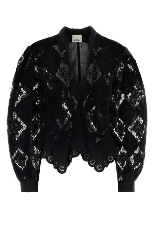 Блейзер «Nina» из чёрного кружева ISABEL MARANT (HT0856FAD2J01I)