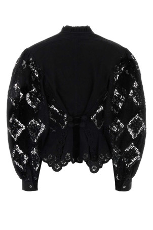 Блейзер «Nina» из чёрного кружева ISABEL MARANT (HT0856FAD2J01I)