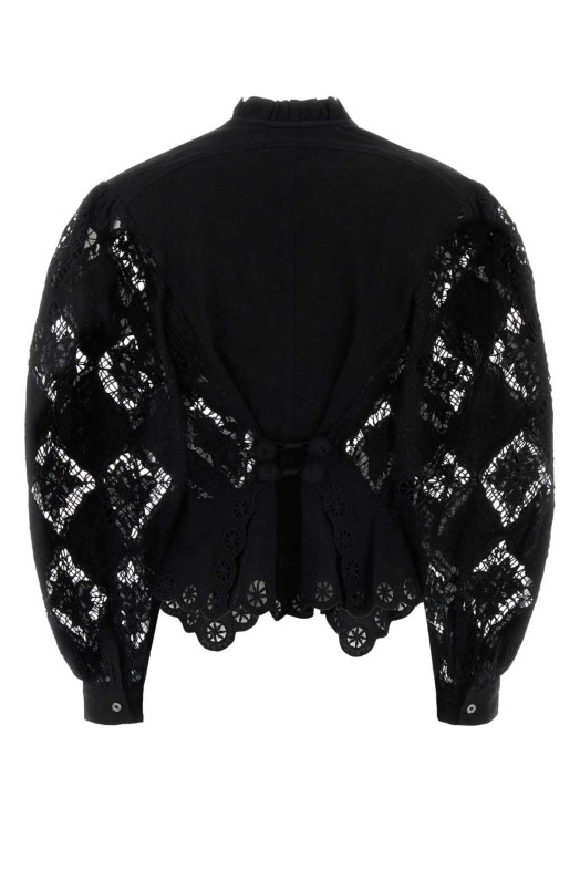 Блейзер «Nina» из чёрного кружева ISABEL MARANT (HT0856FAD2J01I)