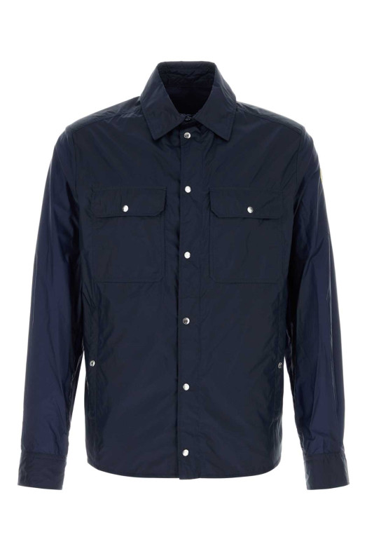 Navy blue nylon shirt Blue MONCLER (L10912F00054597SN)