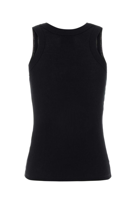 Black cotton Limba tank top Black LOULOU DE SAISON (LIMBALDS)