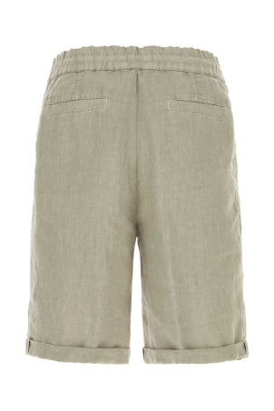 Dove grey linen bermuda shorts BRUNELLO CUCINELLI (M243DU0020)