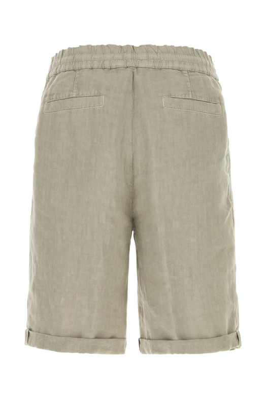 Dove grey linen bermuda shorts BRUNELLO CUCINELLI (M243DU0020)