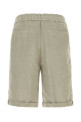 Dove grey linen bermuda shorts BRUNELLO CUCINELLI (M243DU0020)