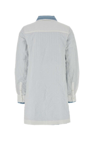 White cotton blend shirt dress White LOEWE (S540Y09XVU)