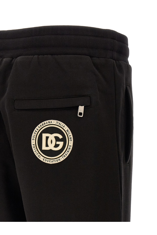 'DG' patch joggers Black