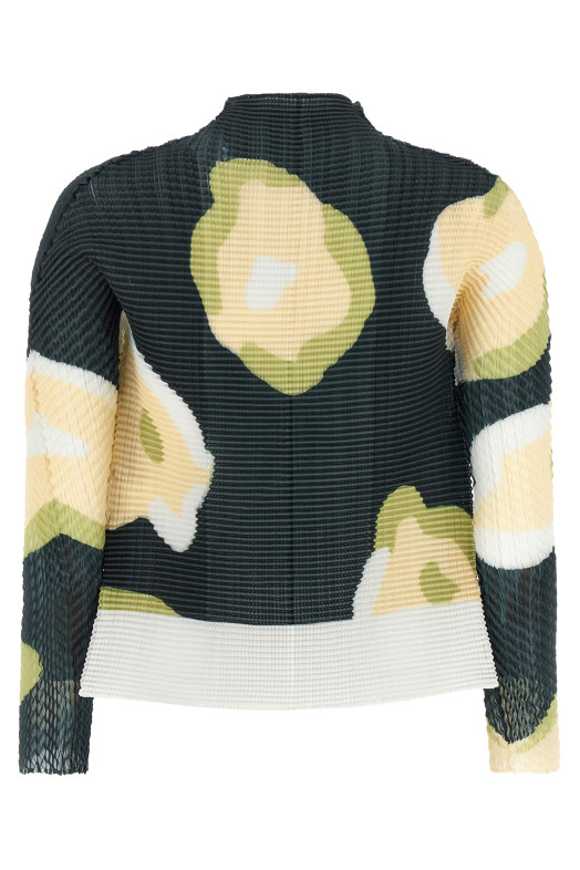 'Verve Pleats Top' cardigan Black