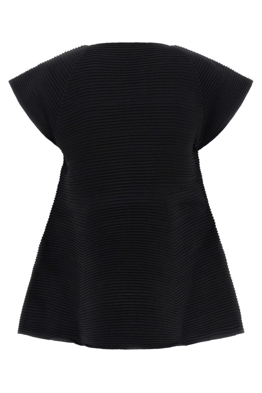 'Corrugated Knit' dress Black
