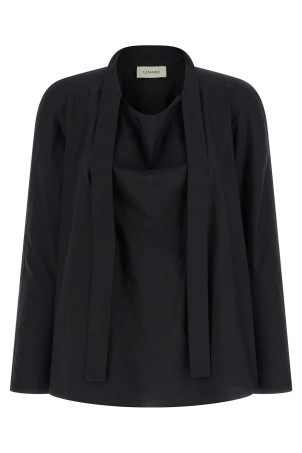 'Ascot' blouse Black