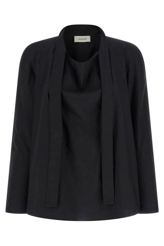 'Ascot' blouse Black
