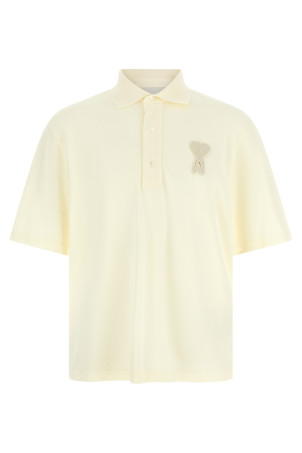 'Ami de Coeur' polo shirt  Beige