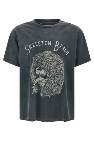 'Skeleton Beach Grit' T-shirt Black