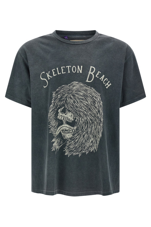 'Skeleton Beach Grit' T-shirt Black