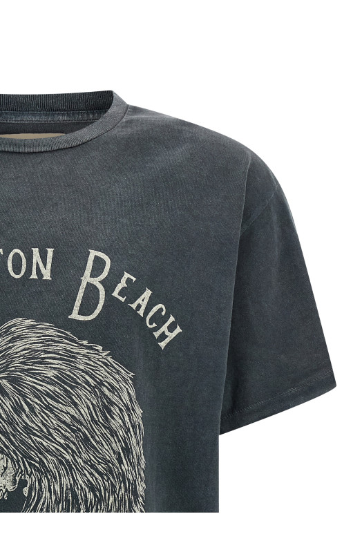 'Skeleton Beach Grit' T-shirt Black