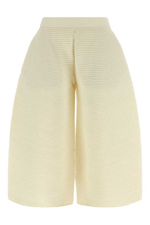 'Corrugated Knit' pants White