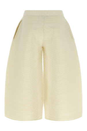 'Corrugated Knit' pants White