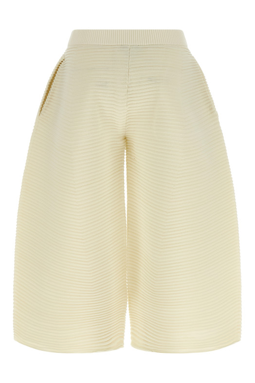 'Corrugated Knit' pants White