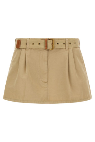 Belt skirt Beige