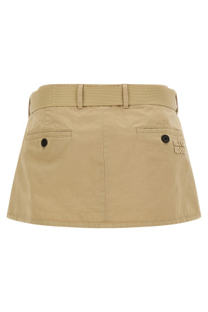 Belt skirt Beige