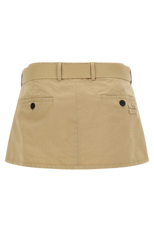 Belt skirt Beige