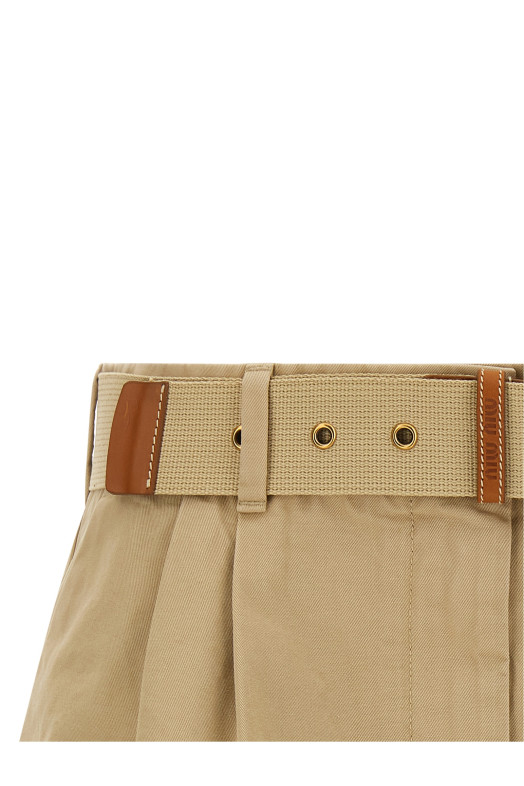 Belt skirt Beige