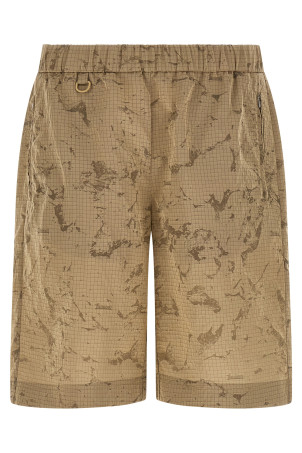 Cmouflage bermuda shorts Beige