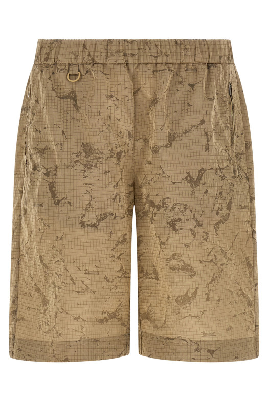 Cmouflage bermuda shorts Beige