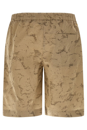 Cmouflage bermuda shorts Beige