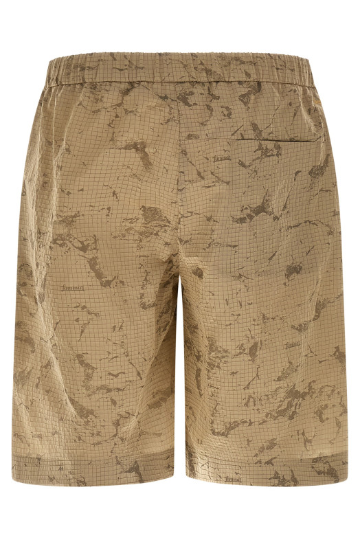 Cmouflage bermuda shorts Beige