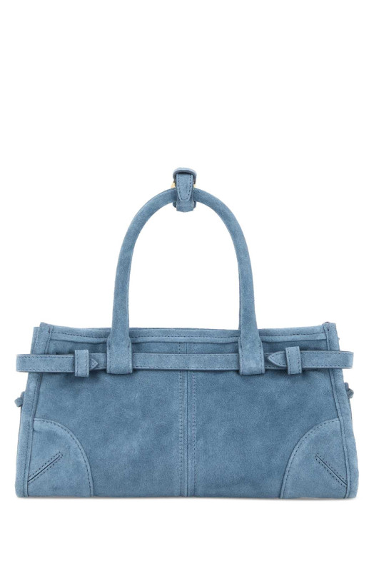 Light blue suede mini Prada Bonnie handbag PRADA (1BA4862C4S)