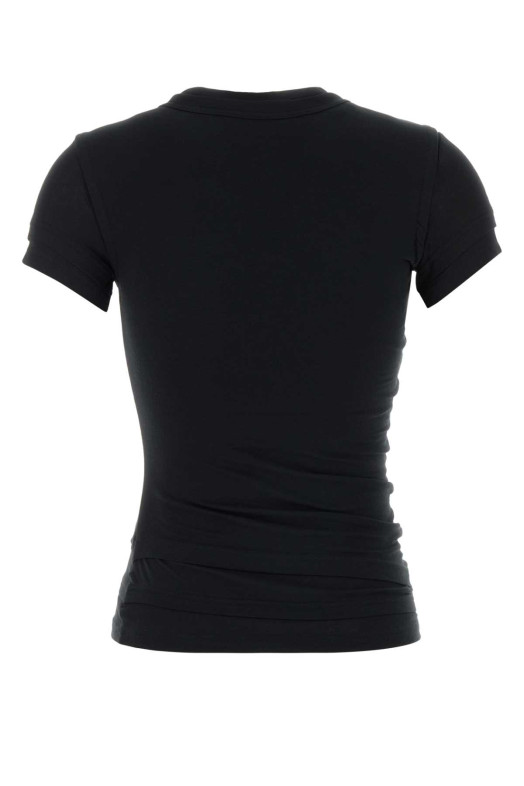 Black stretch cotton t-shirt ALEXANDER WANG (1CC2261286)