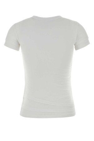 White stretch cotton t-shirt White ALEXANDER WANG (1CC2261286)
