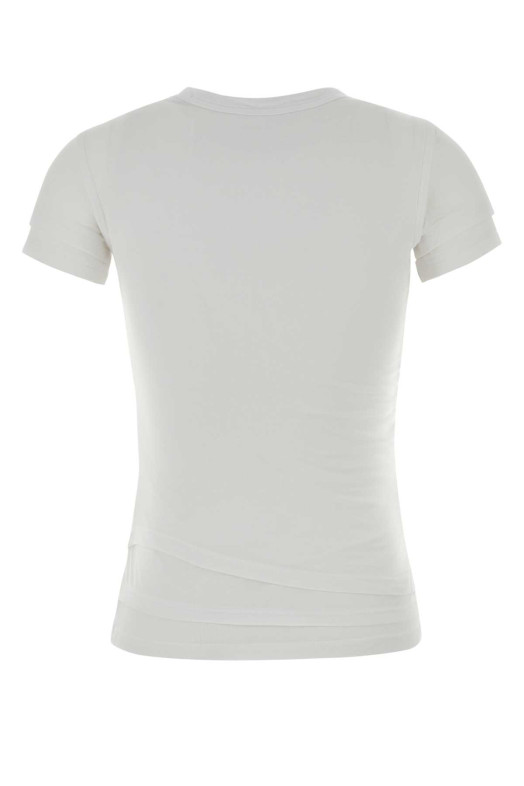 White stretch cotton t-shirt White ALEXANDER WANG (1CC2261286)