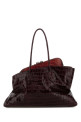 Burgundy leather medium La Passeggiata shoulder bag THE ATTICO (260WAH00054LBT155PR)