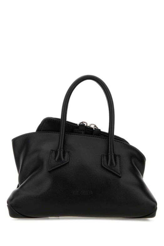 Black leather mini La Passeggiata handbag White THE ATTICO (260WAH00063LBT019AA)