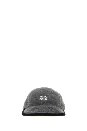 Grey flannel baseball cap MIU MIU (5HC36915V3)