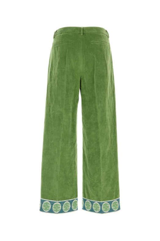 Green velvet pant VALENTINO GARAVANI (6V3RBJ74AM2)